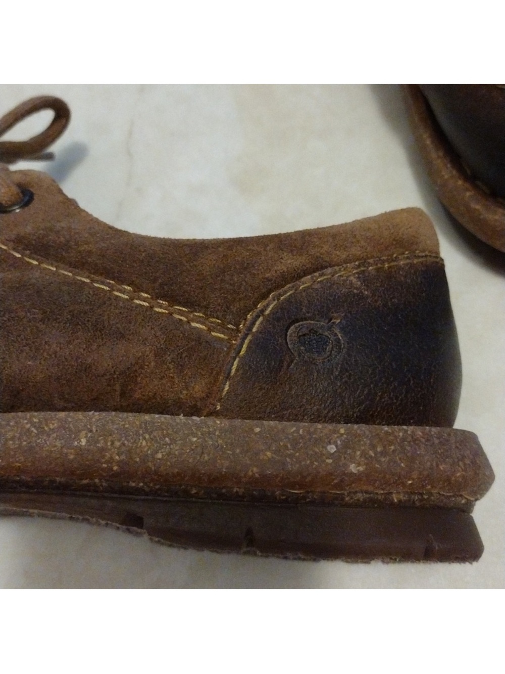 Born Brown Suede Lace-Up Sneakers 8ladies 8.5 - Picture 6 of 7